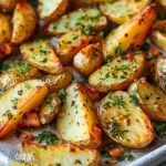 Air Fried Garlic & Herb Potato Wedges Recipe