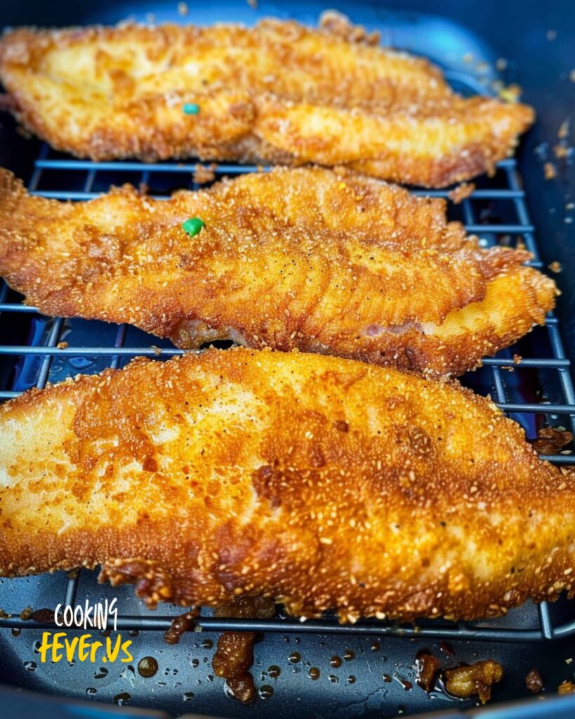 Air Fryed 3 Ingredient Fried Catfish