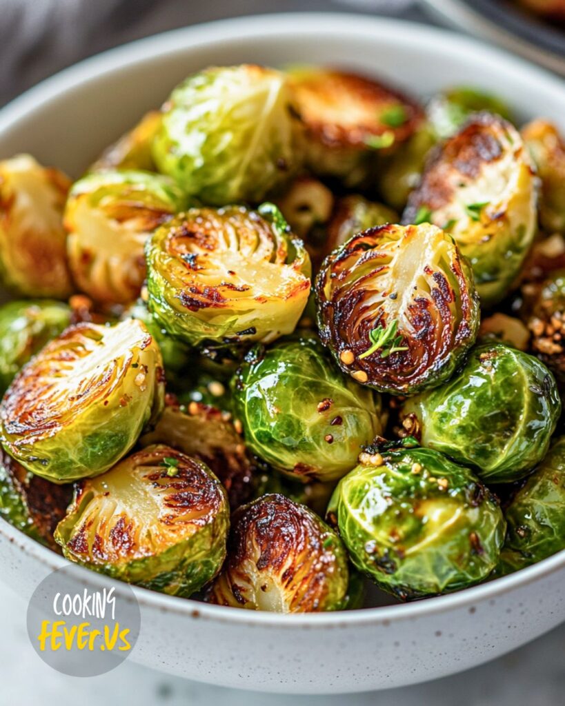 Preparing Air Fryer Brussels Sprouts