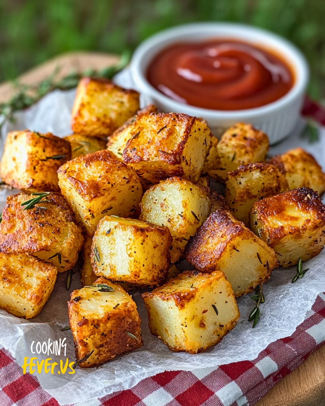 Air Fryer Crispy Rosemary Potato Bites Recipe