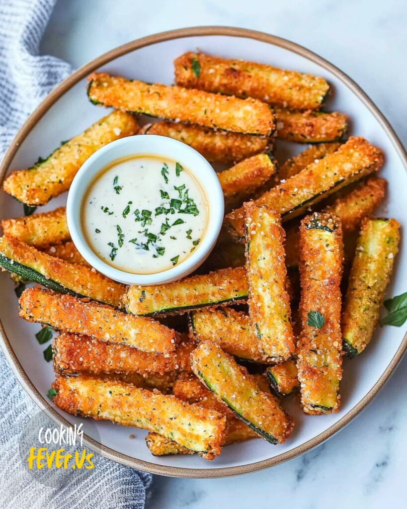 Air Fryer Crispy Zucchini Fries Recipe