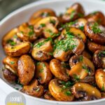 Air Fryer Garlic Mushrooms Recipe