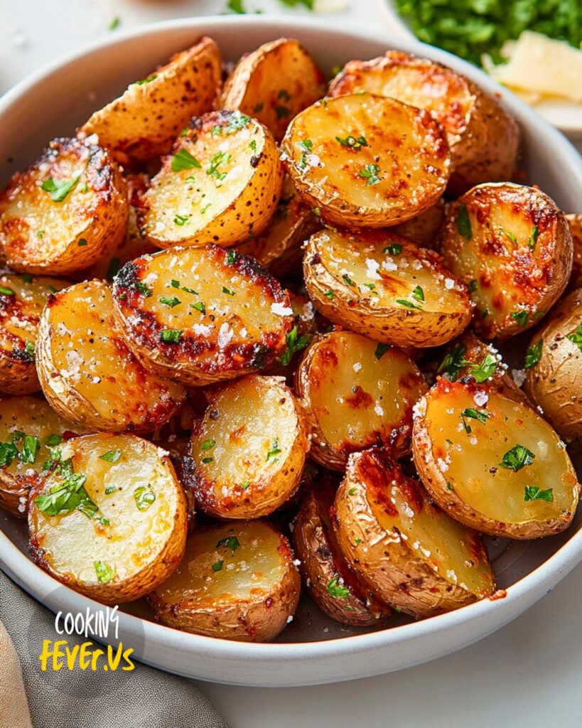 Air Fryer Parmesan Roasted Baby Potatoes Recipe