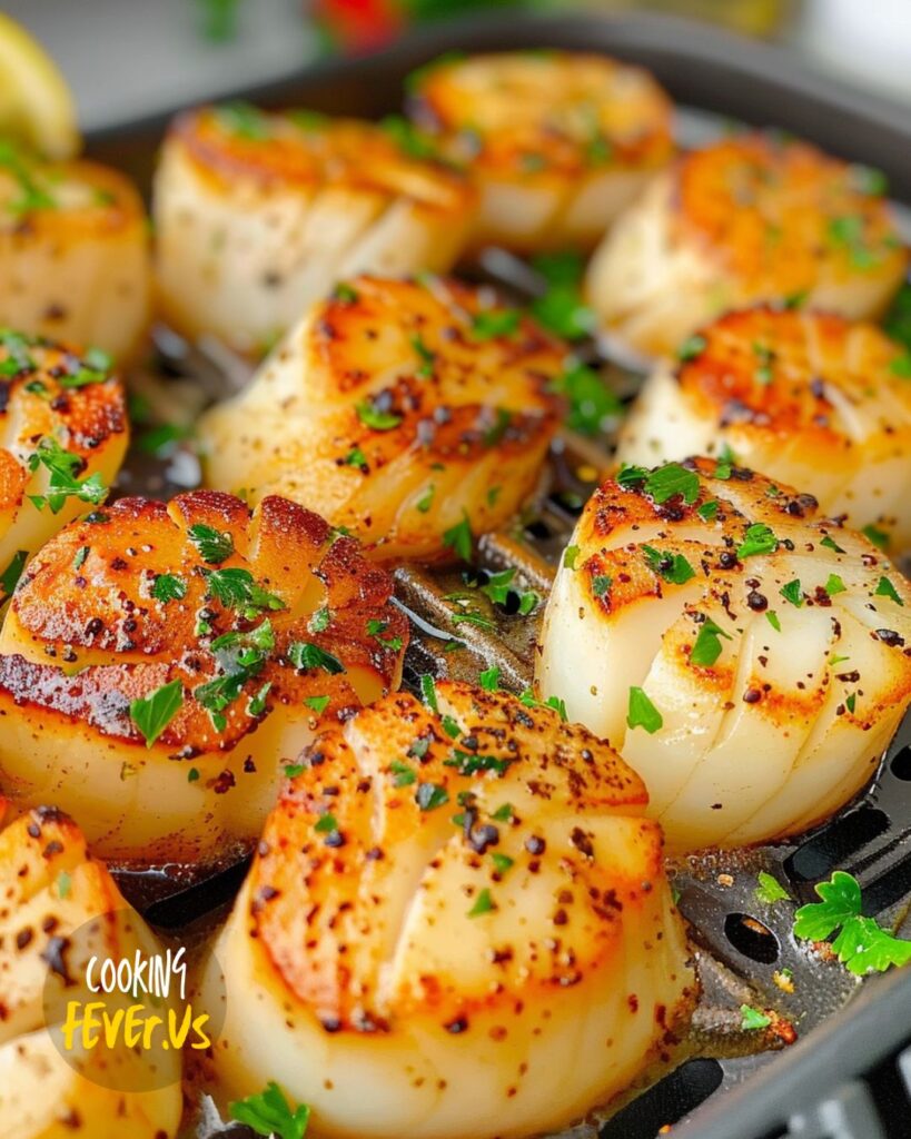 Making Air Fryer Scallops