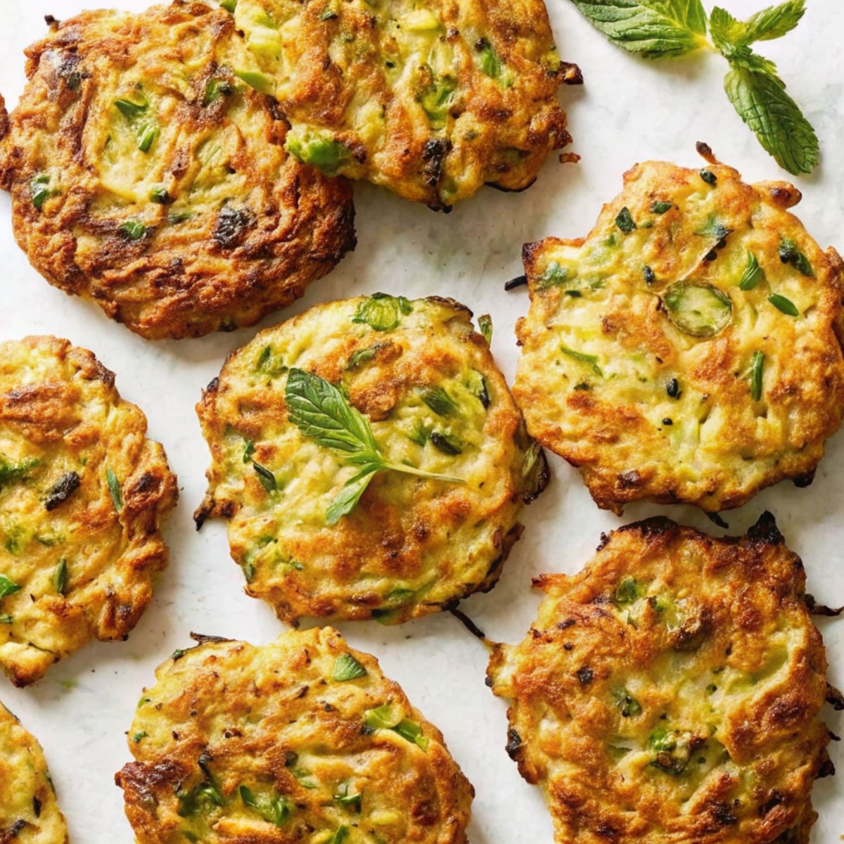 Air-Fryer Zucchini Fritters