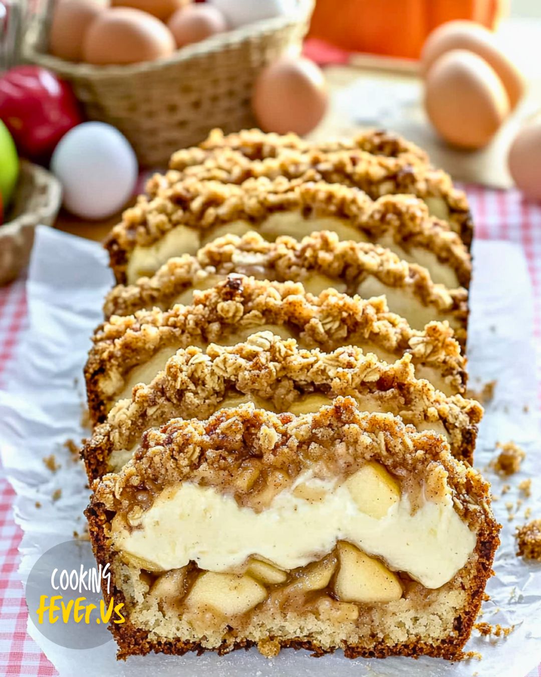 Apple Crisp Cheesecake Bread Recipe