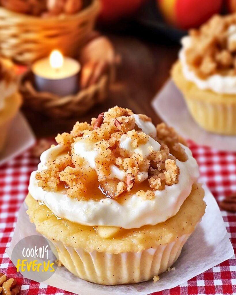 Making Apple Pie Cupcakes