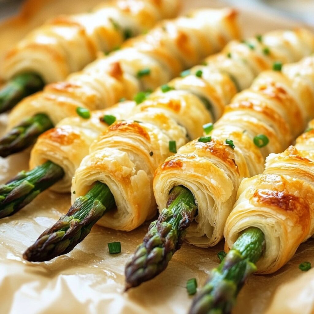 Asparagus Wrapped In Puff Pastry