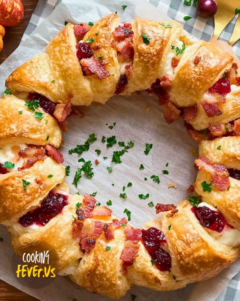 Bacon Brie Crescent Wreath Recipe