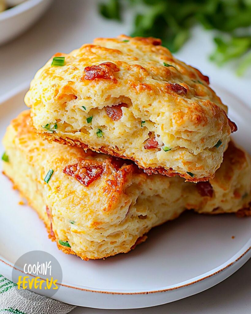 Serving Bacon Cheddar Scones