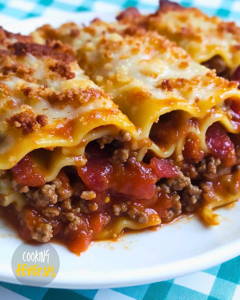 Bacon Cheeseburger Lasagna Rolls Recipe