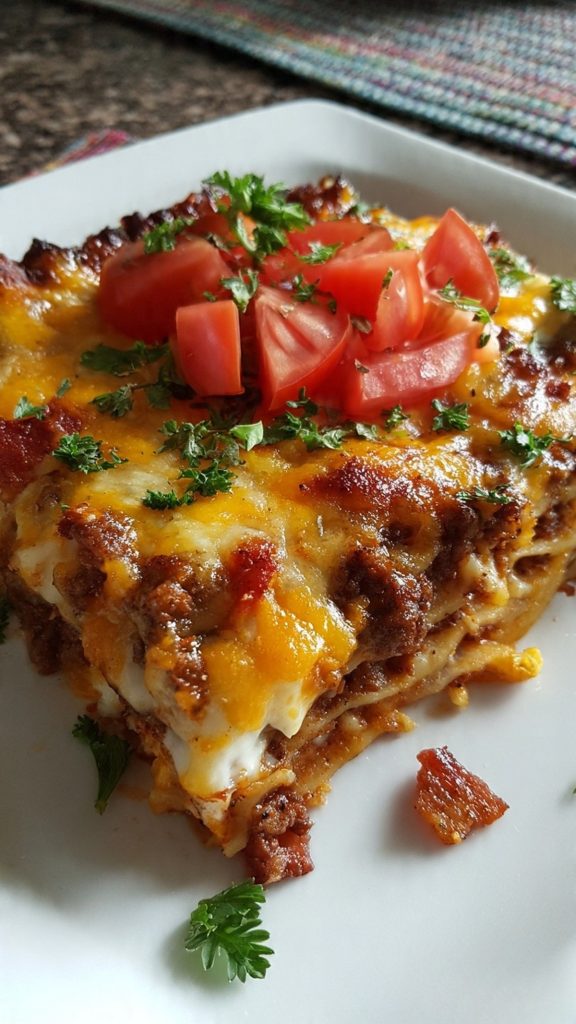 Bacon Cheeseburger Lasagna