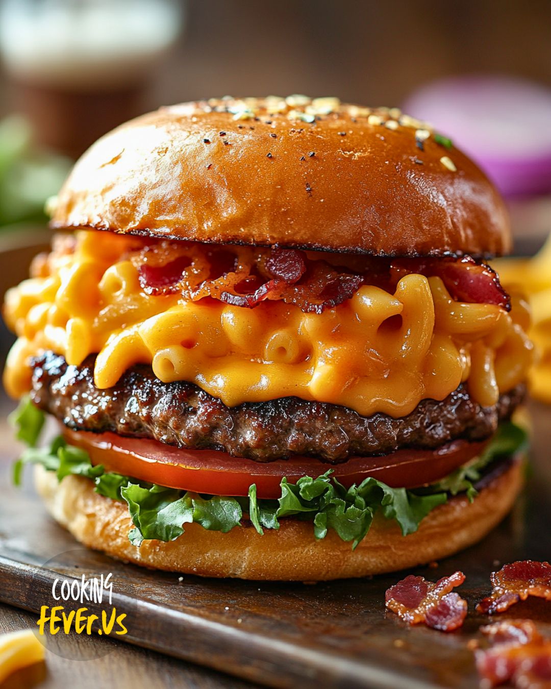 Bacon Mac 'n' Cheese Burgers Recipe