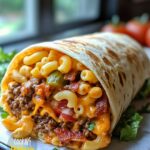 Bacon Macaroni Cheeseburger Wrap Recipe