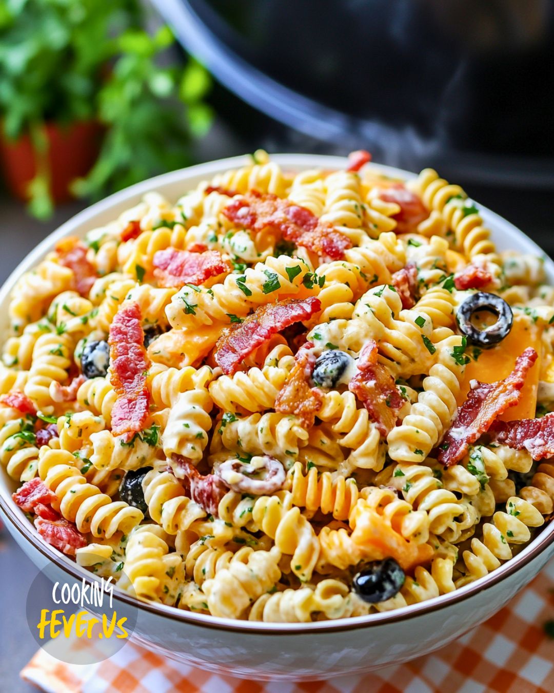 Bacon Ranch Pasta Salad Recipe