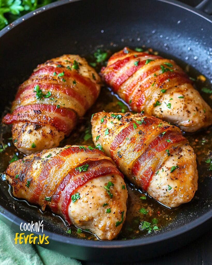 Making Bacon Wrapped Chicken Breasts 