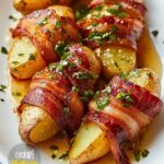 Bacon-Wrapped Potatoes With Honey Sauce Recipe