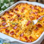 Bacon and Cheddar Hash Brown Bake Recipe