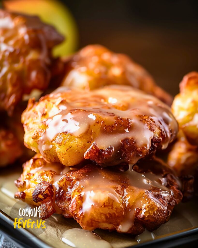 Making Baked Apple Fritters