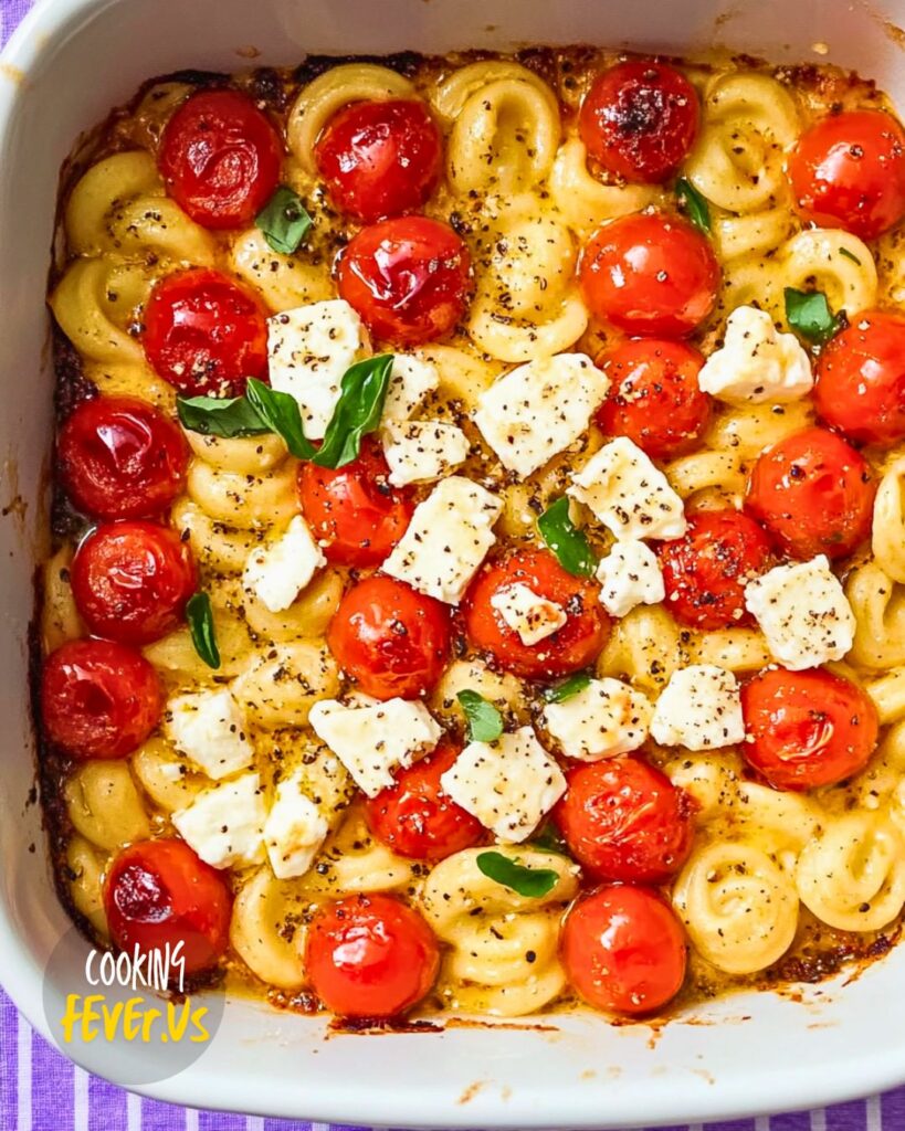 Making Baked Feta Pasta