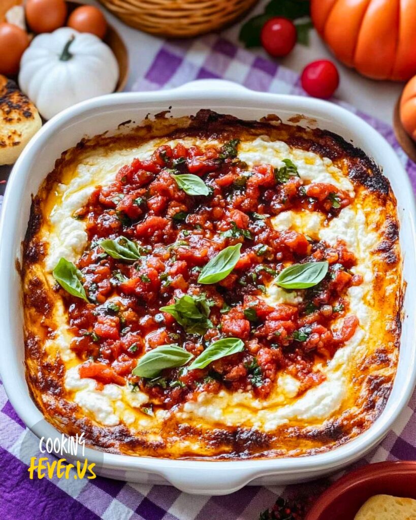 Baked Goat Cheese Bruschetta Dip Recipe