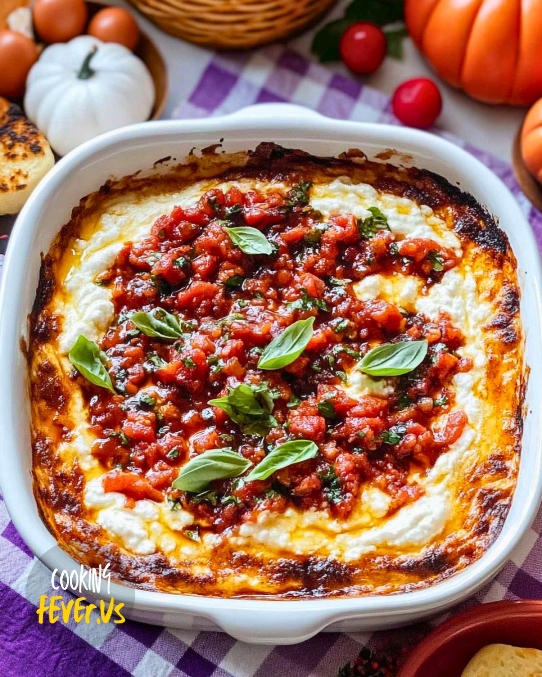 Baked Goat Cheese Bruschetta Dip Recipe