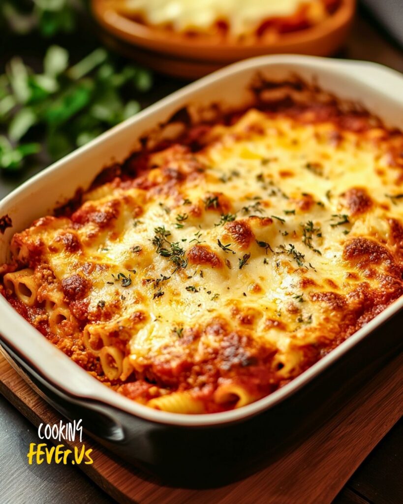 Preparing Baked Ziti Casserole