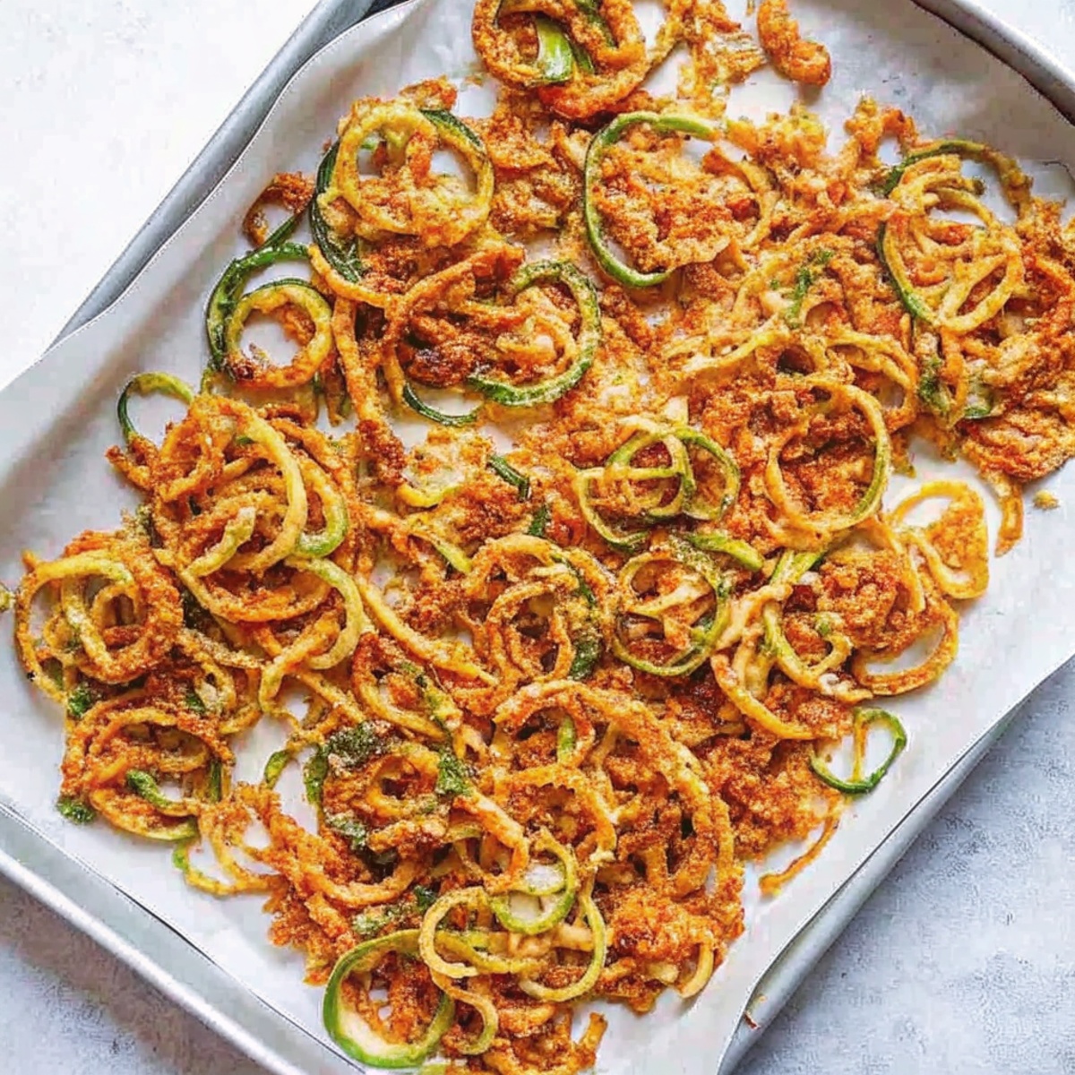 Baked Zucchini Curly Fries