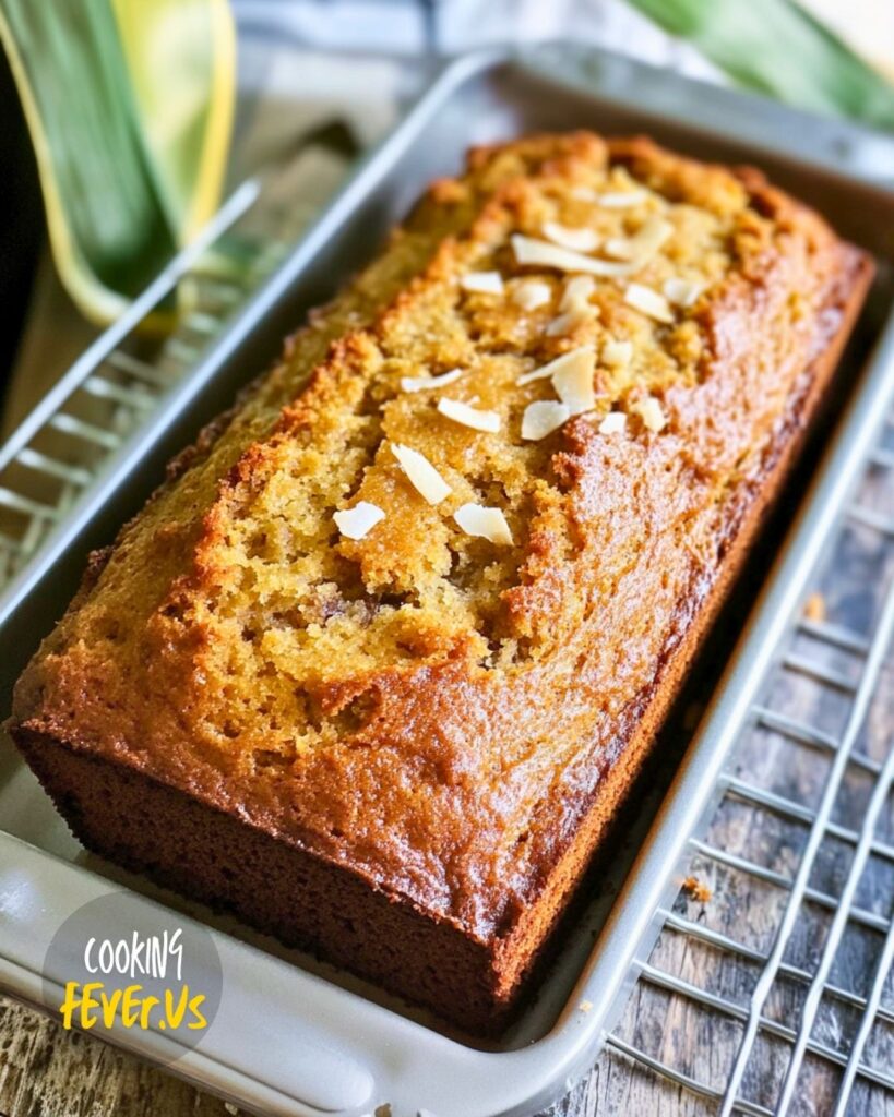 Making Banana Bread With Coconut And Pineapple