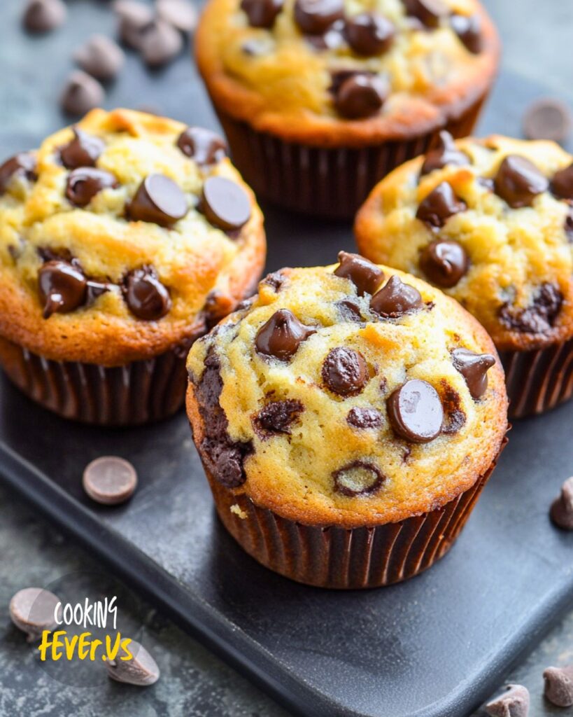 Serving Banana Chocolate Chip Muffins