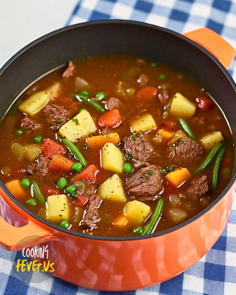 Making Beef Vegetable Soup