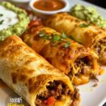 Beef and Cheese Chimichangas Recipe