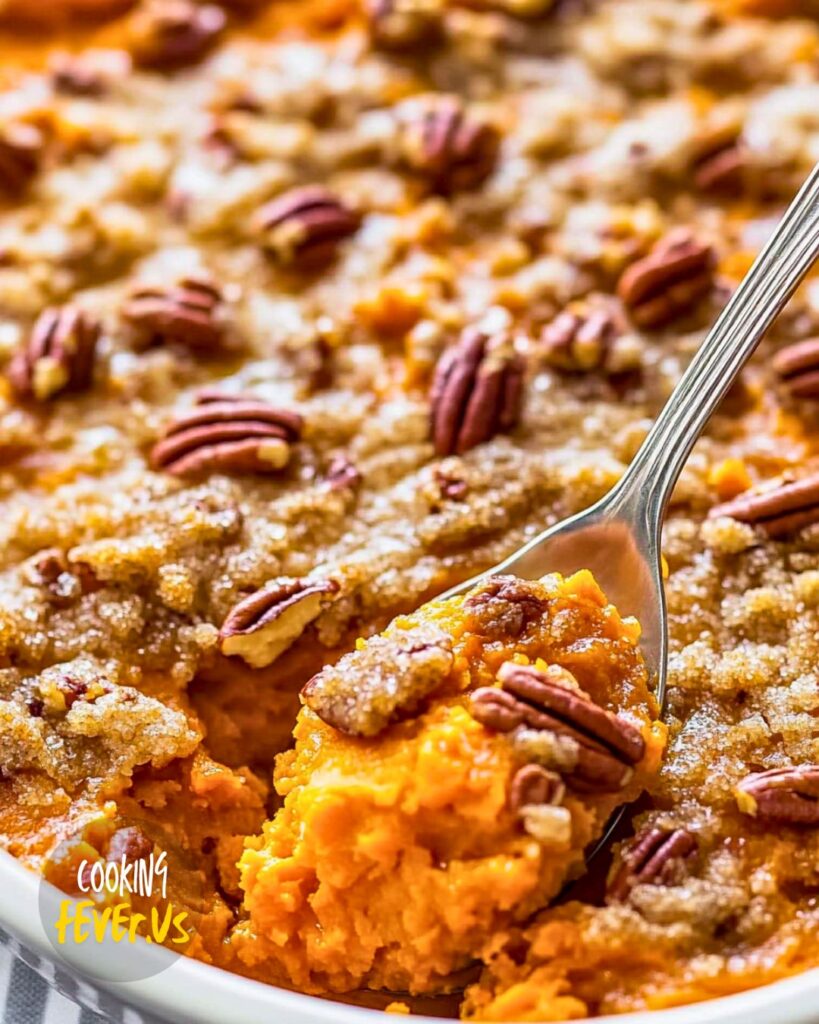 making Best Ever Sweet Potato Casserole