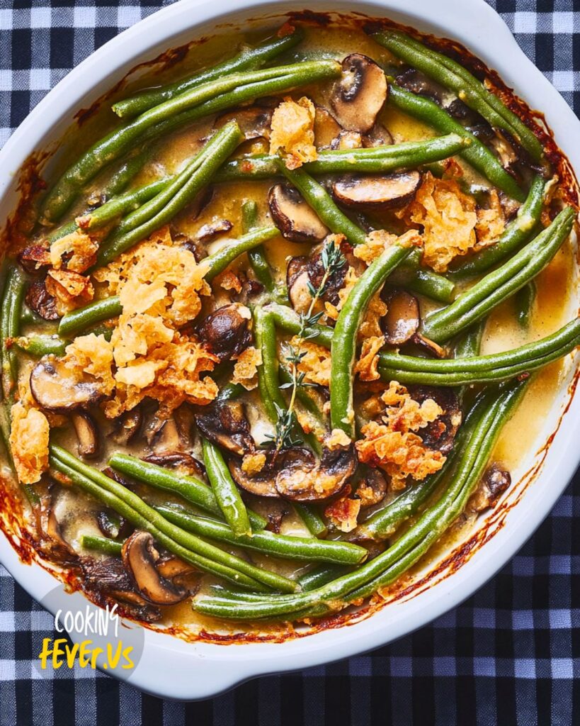 making Best Green Bean Casserole