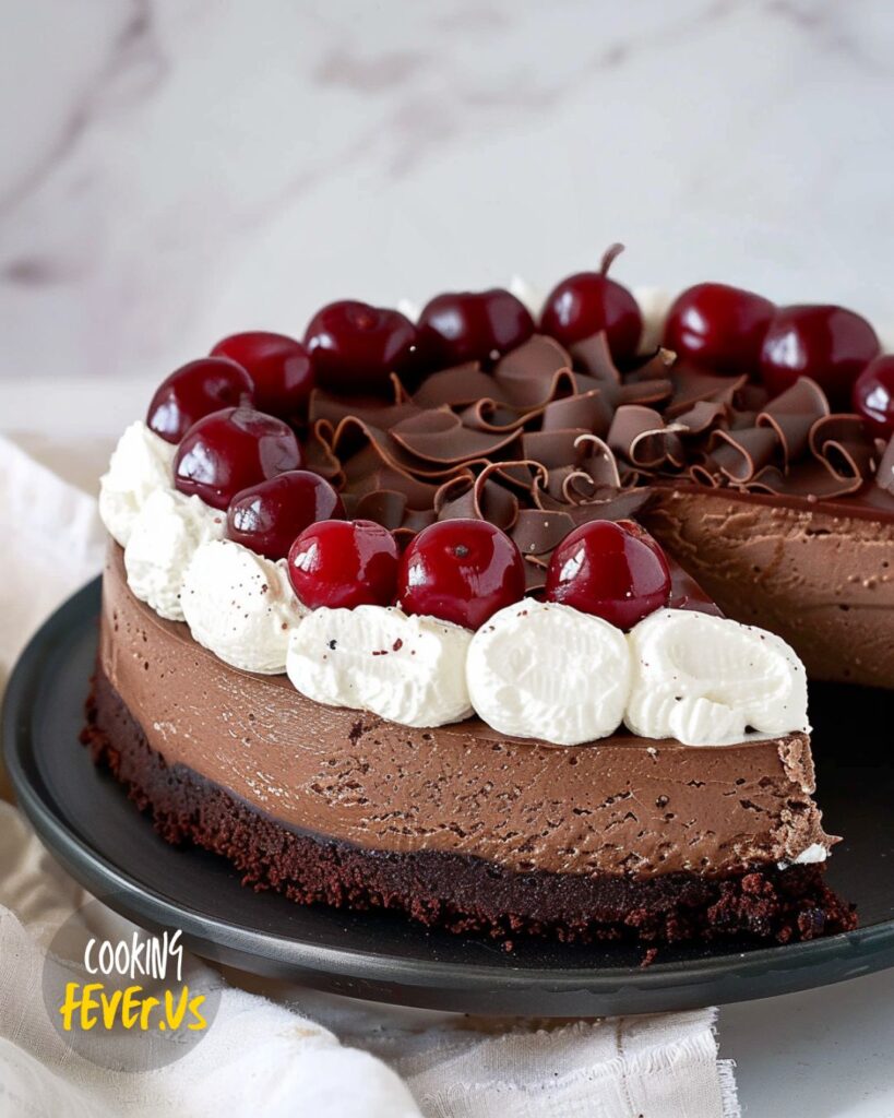 Making Black Forest Cheesecake