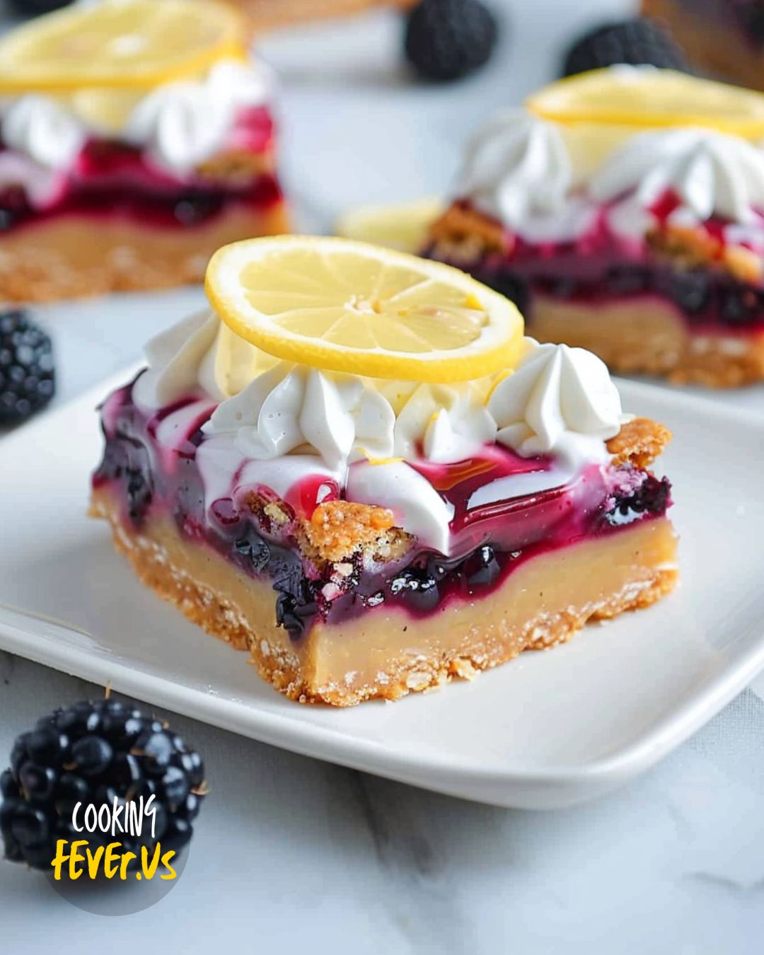 Blackberry Lemon Curd Bars Recipe