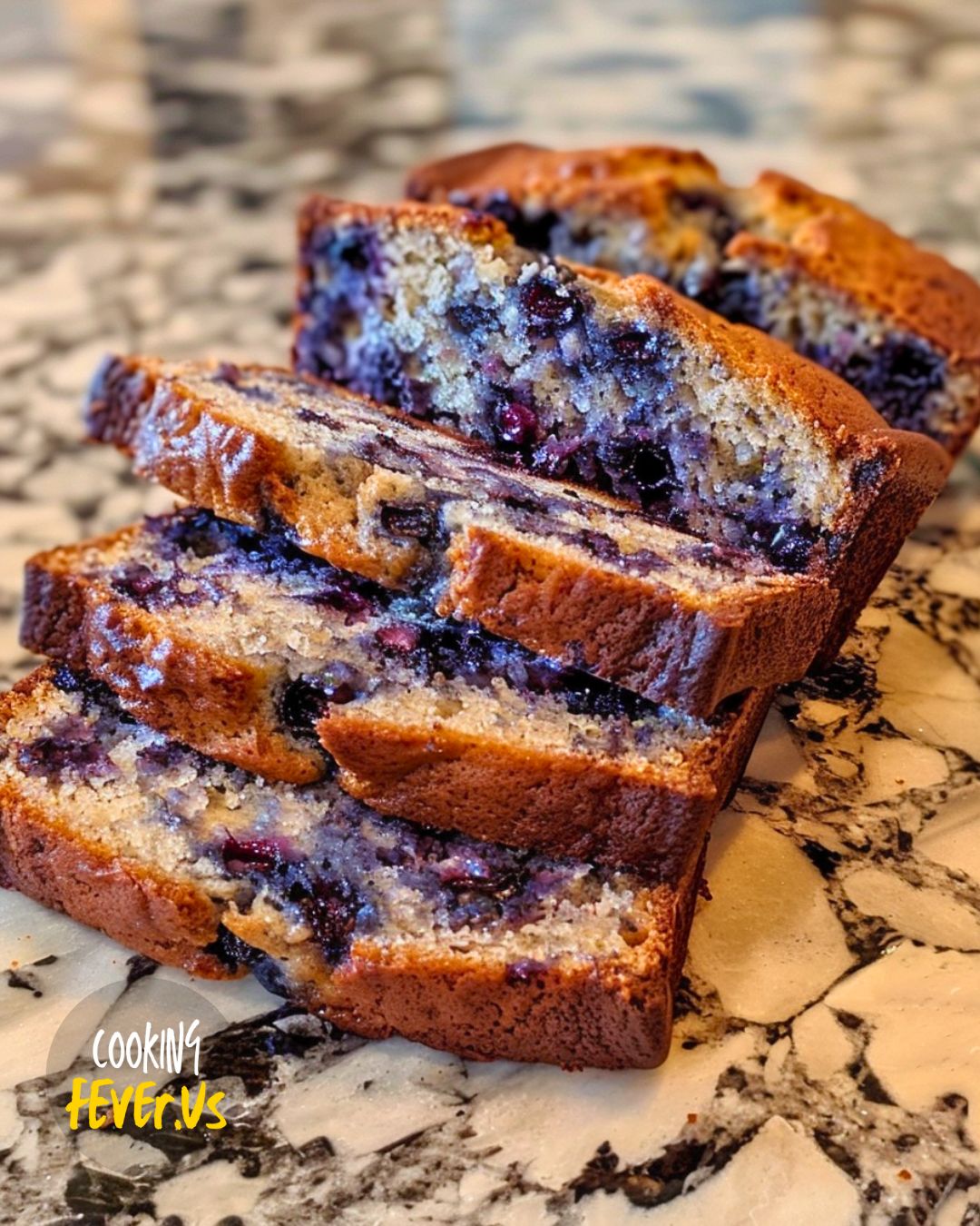 Easy and Moist Blueberry Banana Bread