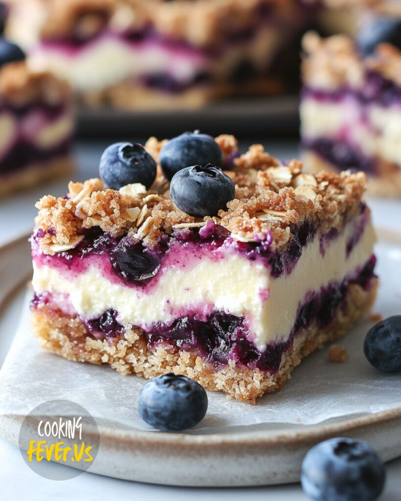 Serving Blueberry Cream Cheese Bars