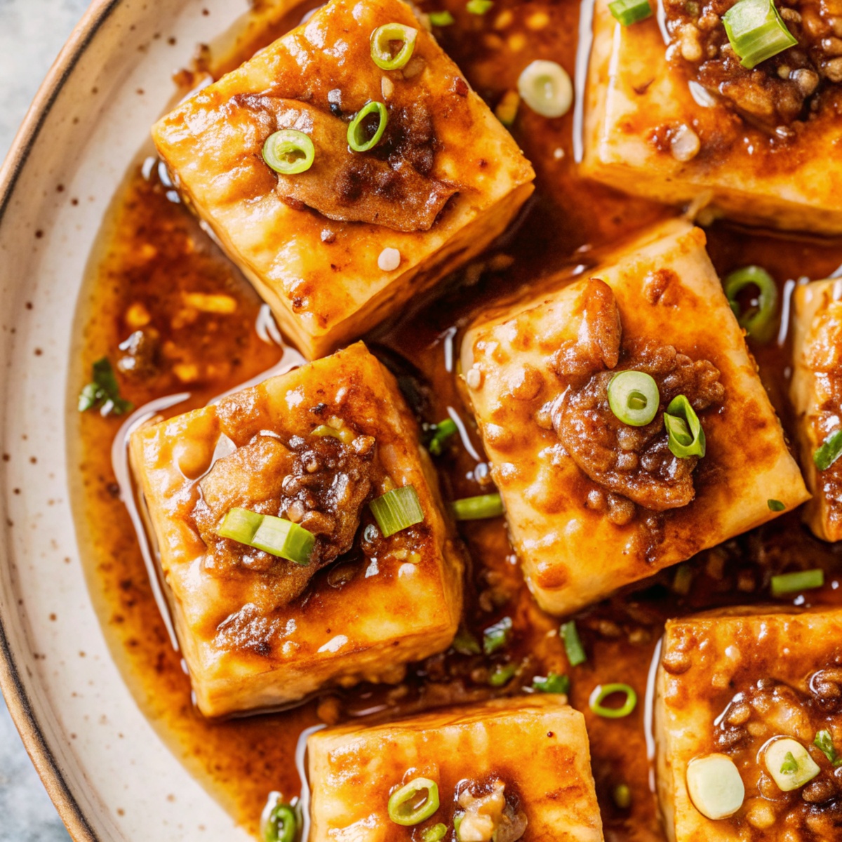 Braised Stuffed Tofu