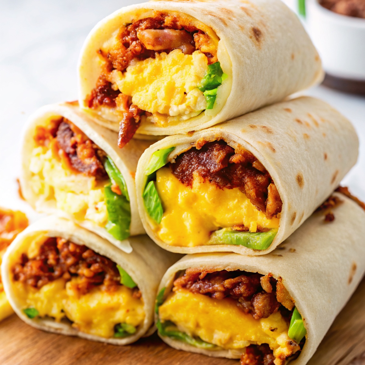 Making Best Breakfast Burritos