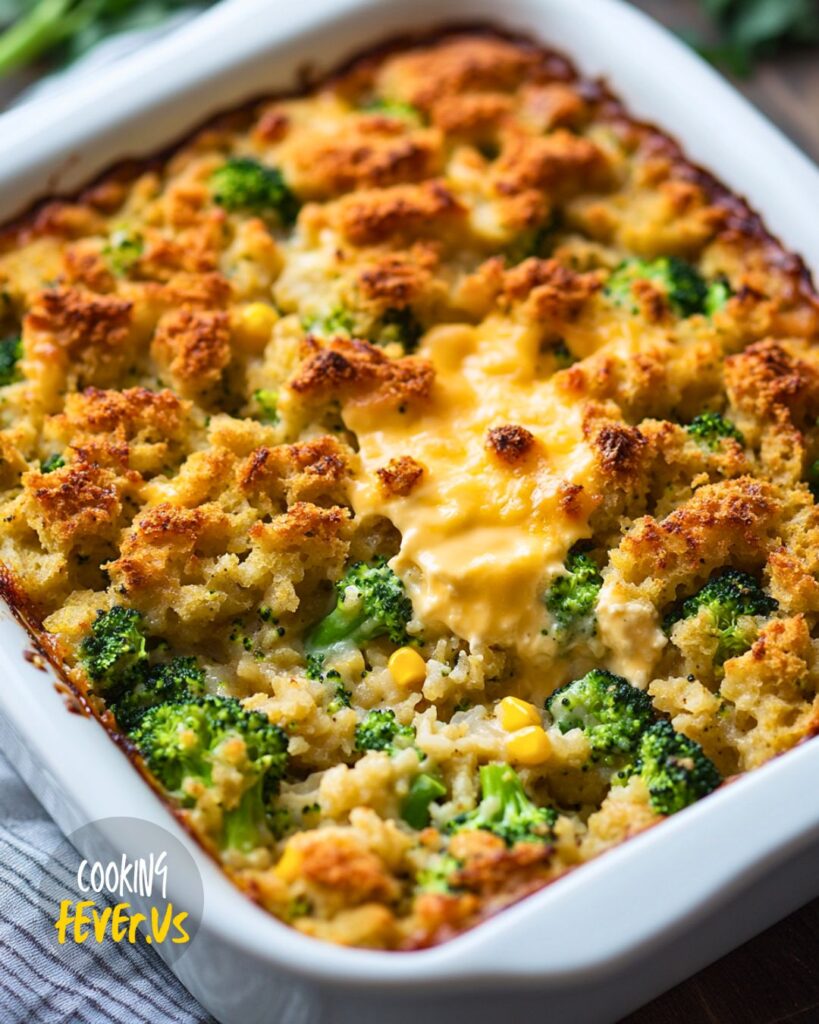 Broccoli Cheese Stuffing Casserole Recipe