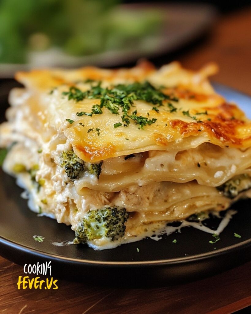 how to make Broccoli Chicken Alfredo Lasagna