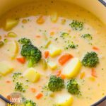 Broccoli, Potato & Cheddar Soup Recipe