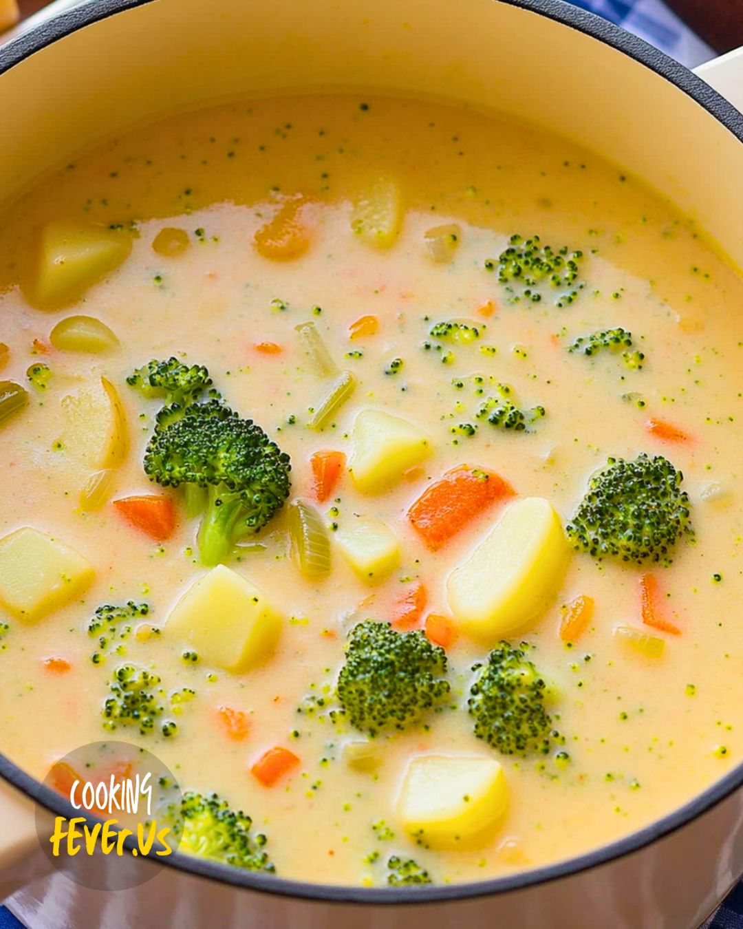 Broccoli, Potato & Cheddar Soup Recipe