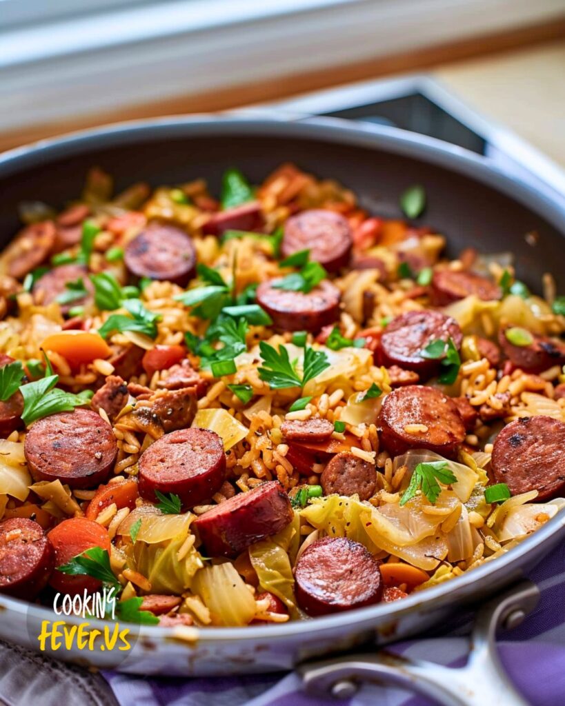 Cabbage and Sausage Skillet Recipe