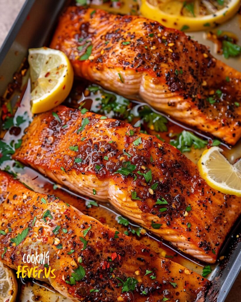 Baked Cajun Honey Butter Salmon