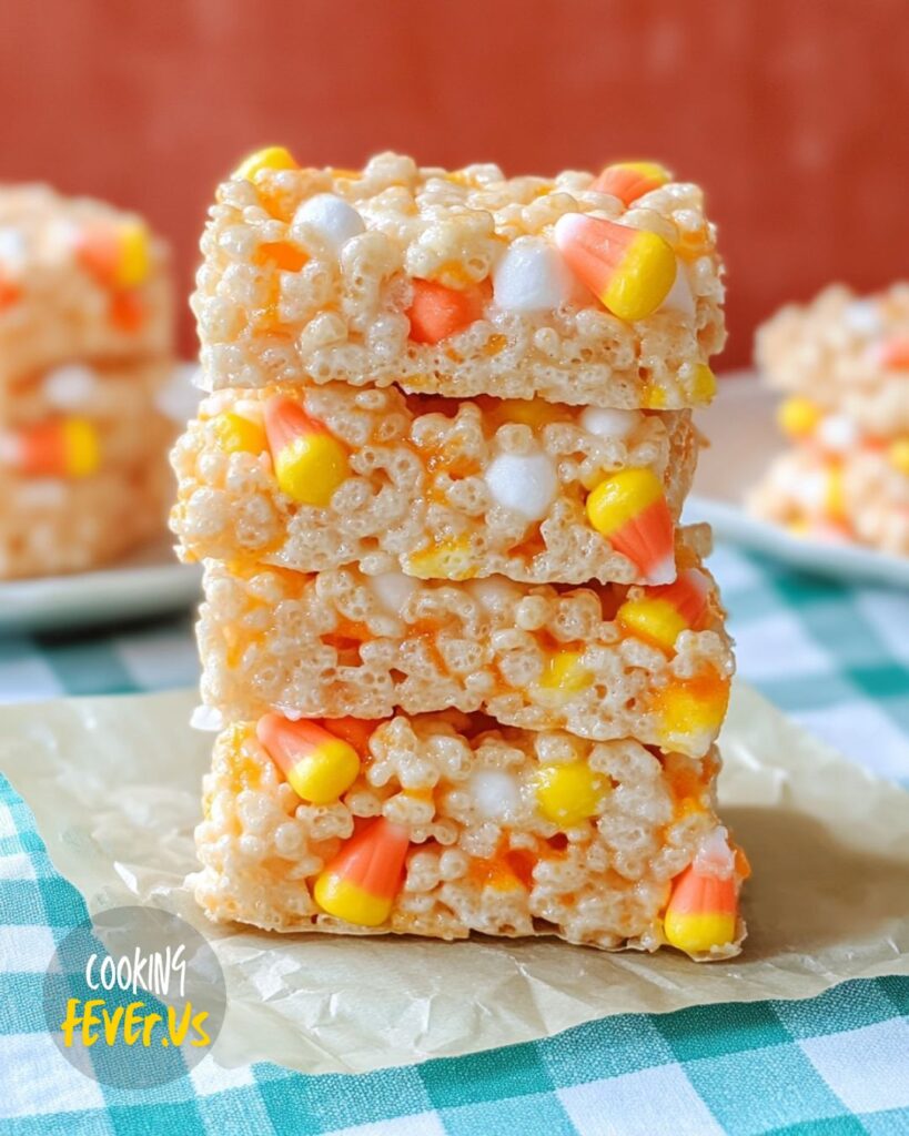 yummy Candy Corn Rice Krispie Treats