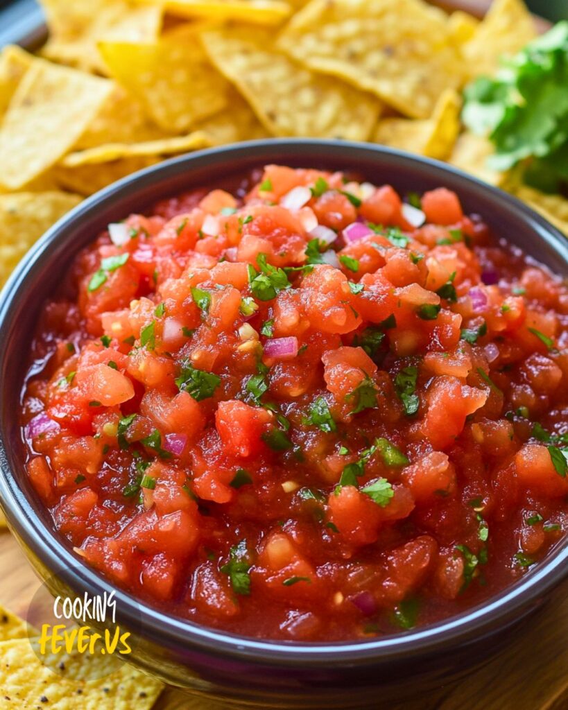 Making Canned Diced Tomato Salsa