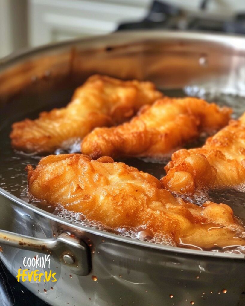 Frying Captain D’s Batter Dipped Fish