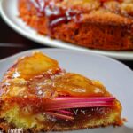 Caramel Rhubarb Upside Down Cake Recipe